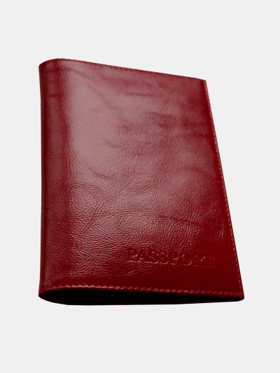 Обложка для паспорта ВЕКТОР Cori ОП-102-2130 красная из натуральной кожи